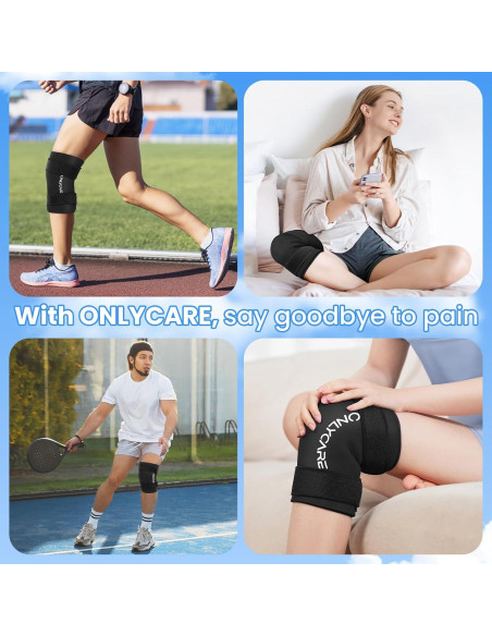 Funda de Hielo para Rodilla ONLYCARE - Compresa Fría y Caliente M