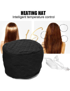 Gorro Térmico Ajustable Tiiyee para Acondicionamiento Capilar 2