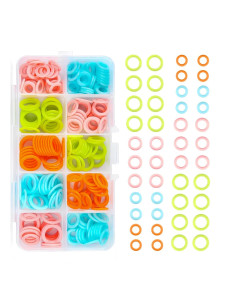 240 Anillos Marcadores de Puntos de Tejido Wonafa - Plástico S/M/L
