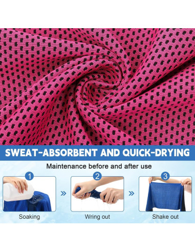 Paquete de 20 Toallas de Enfriamiento Peryiter 90x30cm Multicolor