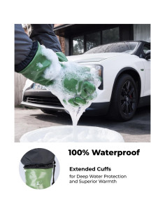 Guantes de Invierno Impermeables Toolant Verde Grande 2