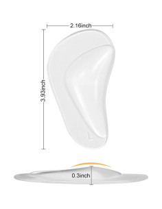 Cojines de Soporte de Arco UrChoice - 6 Pares Gel Reutilizables 2