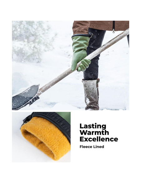 Guantes de Invierno Impermeables Toolant Verde Grande
