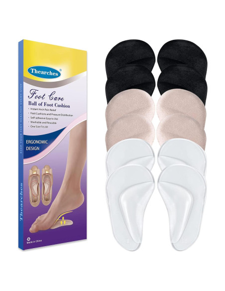 6 Pares Almohadillas de Soporte de Arco Gel Thearches