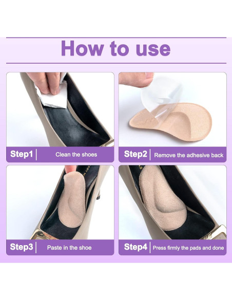 6 Pares Almohadillas de Soporte de Arco Gel Thearches