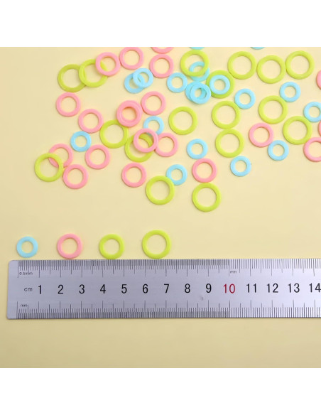 240 Anillos Marcadores de Puntos de Tejido Wonafa - Plástico S/M/L