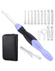 Juego de Ganchillos Iluminados Chuangdi 11 Piezas 2.5-8 mm