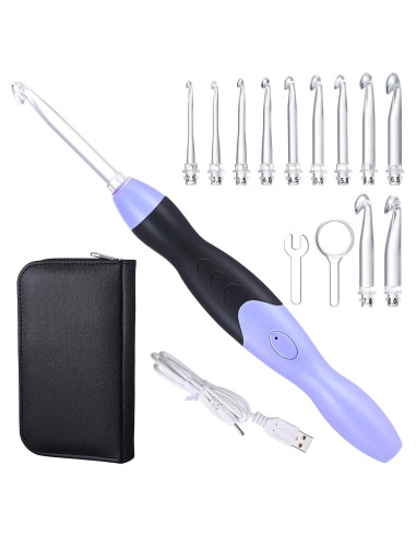 Juego de Ganchillos Iluminados Chuangdi 11 Piezas 2.5-8 mm