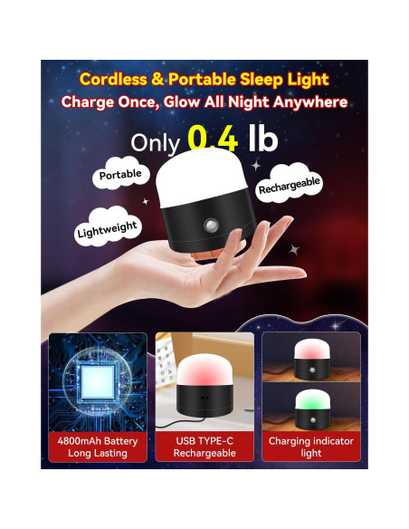 Lámpara de Sueño Roja Neporal REDIX 670nm Regulable Inalámbrica