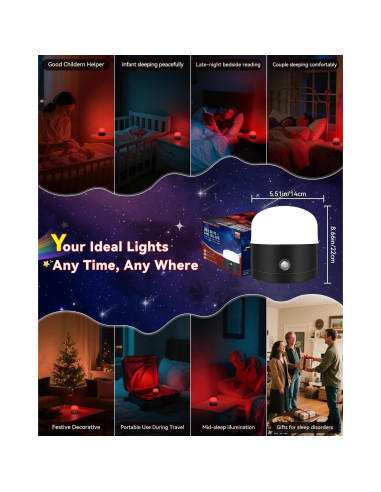 Lámpara de Sueño Roja Neporal REDIX 670nm Regulable Inalámbrica