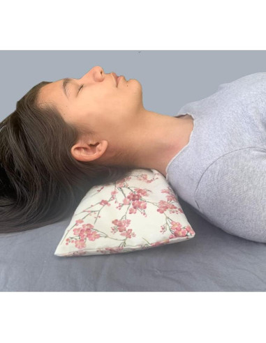 Almohada Cervical Hot Cherry 33x15cm Relleno de Huesos de Cereza