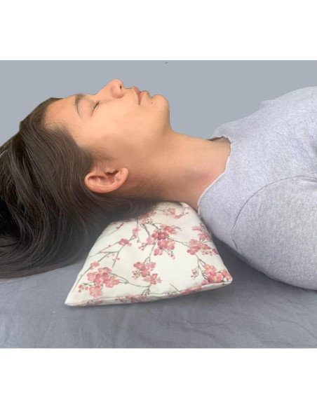 Almohada Cervical Hot Cherry 33x15cm Relleno de Huesos de Cereza