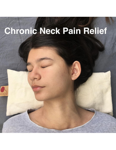 Almohada Cervical Hot Cherry 33x15cm Relleno de Huesos de Cereza