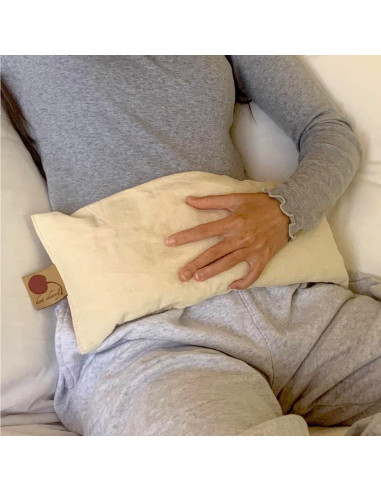 Almohada Cervical Hot Cherry 33x15cm Relleno de Huesos de Cereza