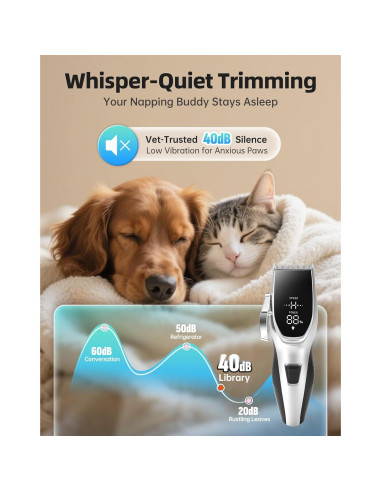 Kit de Aseo para Perros OCPEET DGC02 Inalámbrico 4 en 1