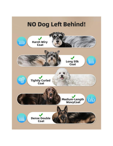 Kit de Aseo para Perros OCPEET DGC02 Inalámbrico 4 en 1