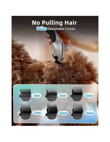 Kit de Aseo para Perros OCPEET DGC02 Inalámbrico 4 en 1