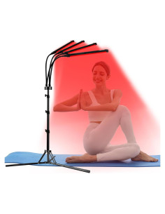 Terapia de Luz Roja Infrarroja 660nm 850nm 180LEDs con Trípode