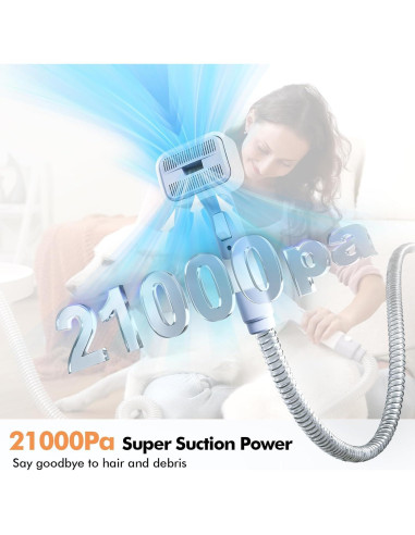 Kit de Aspiradora y Secador para Perros Loveepee 9-en-1 21KPa