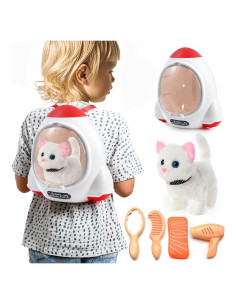 Gato de Peluche Interactivo WorWoder - Gatito Mecánico Blanco