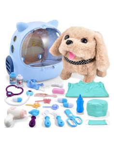 Kit de Veterinario para Niños CASRRA 25 Piezas con Perro