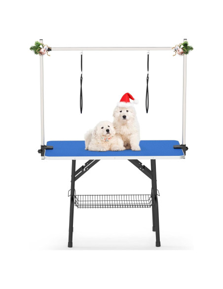 Mesa de Aseo para Perros YITAHOME 106.68 cm Azul Plegable