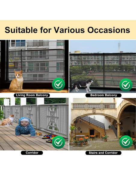 Red de Seguridad para Balcón 0.9m x 3m Sunjoy Castle