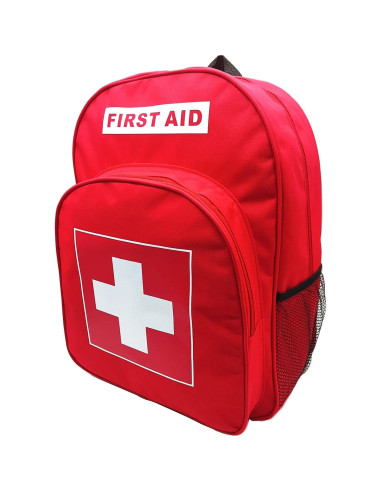 Mochila de Primeros Auxilios Vacía Jipemtra Roja 40x30x15 cm