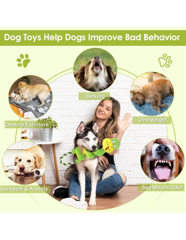 Juguete de cuerda para perros Eneston SHE-001 con sonajero