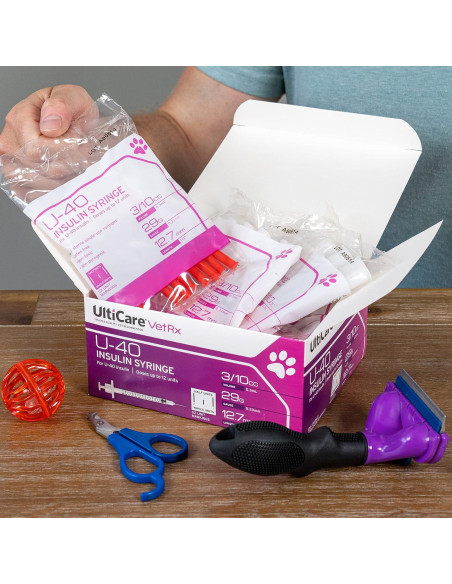 Jeringas de Insulina U-40 UltiCare 3/10cc 100 unidades