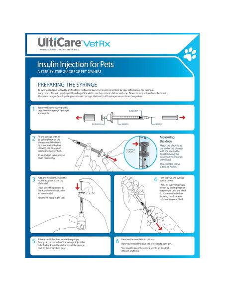 Jeringas de Insulina U-40 UltiCare 3/10cc 100 unidades