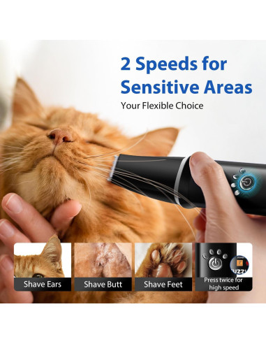 Kit de Aseo Profesional para Perros FuzzyFix PC725BX Inalámbrico