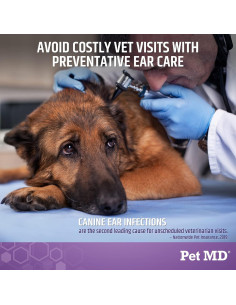 Limpiador de Oídos para Gatos y Perros Pet MD Tris Flush 340 g 2