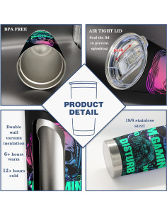 Taza Gamer Vutieso 591ml, Diseño Moderno y Resistente 2