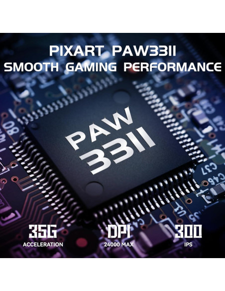 Ratón Inalámbrico MAMBASNAKE M4 24000 DPI RGB Ergonómico