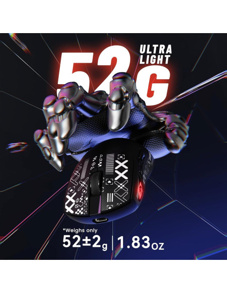 Ratón Inalámbrico MAMBASNAKE M4 24000 DPI RGB Ergonómico