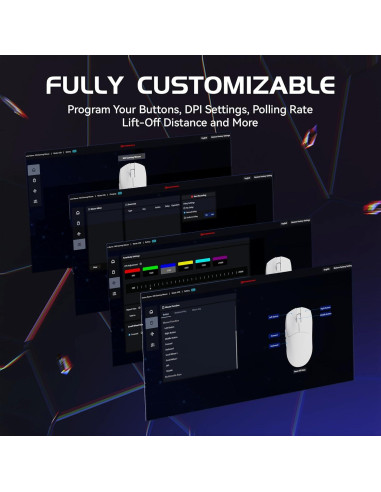 Ratón Inalámbrico MAMBASNAKE M4 24000 DPI RGB Ergonómico