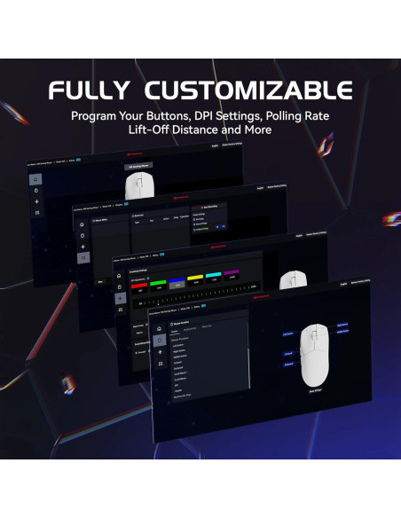 Ratón Inalámbrico MAMBASNAKE M4 24000 DPI RGB Ergonómico