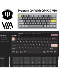 Teclado Mecánico Keychron Q4 Personalizado Aluminio 60% RGB 2