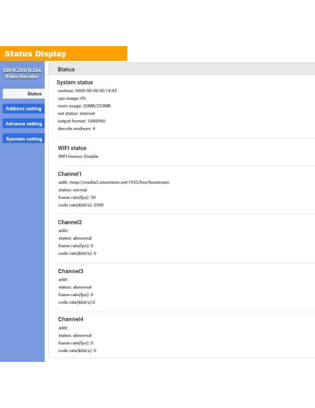 Decodificador de Video URay UHSCVD265-1-4K 4K UHD Multicanal