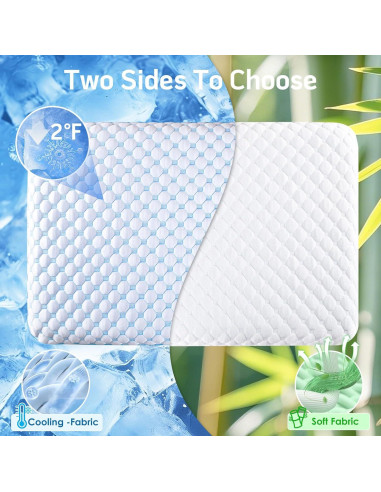 Almohada Iwacool Ultra Delgada 5.7 cm Espuma Viscoelástica