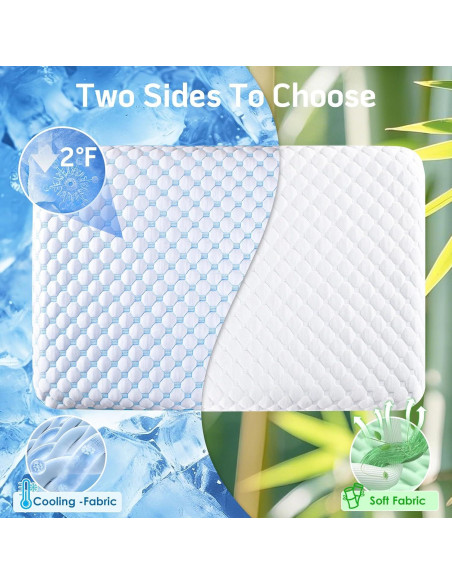 Almohada Iwacool Ultra Delgada 5.7 cm Espuma Viscoelástica