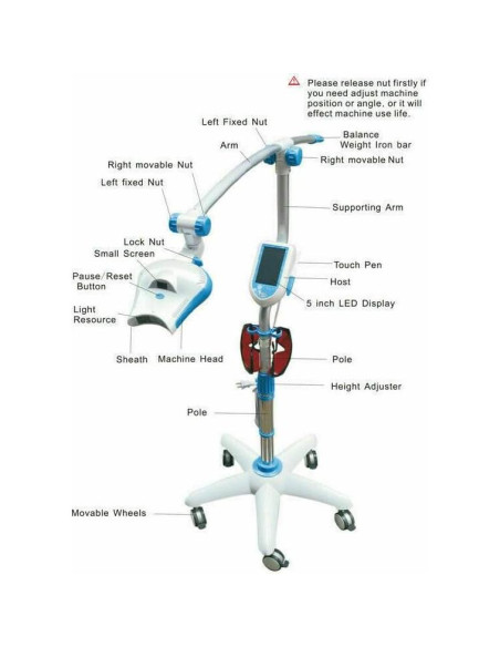 Máquina de Blanqueamiento Dental LED Frío Arraige 5W