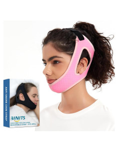 Correa para Barbilla CPAP BINITS - Ajustable y Cómoda Rosa