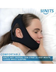 Correa para Barbilla CPAP BINITS - Ajustable y Cómoda Rosa 2