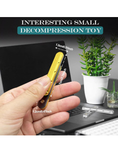 Deslizador Fidget EDC Dorado Aluminio Alivio Estrés 2024 2