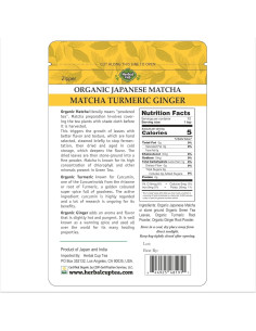Té de Taza Herbal Orgánico Matcha Japonés 56.7g Cúrcuma Jengibre 2