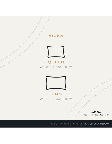 Almohada SHEEX Original Performance Rey Refrigerante 100% Poliester