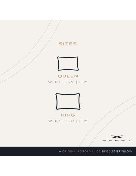 Almohada SHEEX Original Performance Rey Refrigerante 100% Poliester