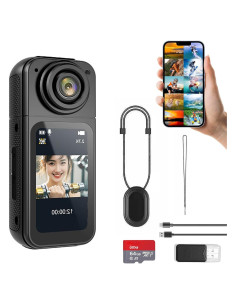 Cámara de acción CQH S70 2.7K portátil 64GB negra